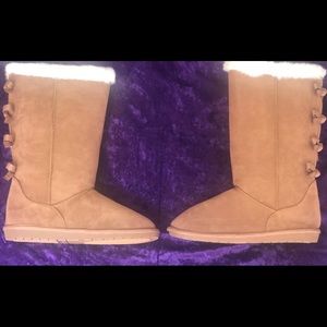 RAMPAGE Brown Bow Winter Boots
